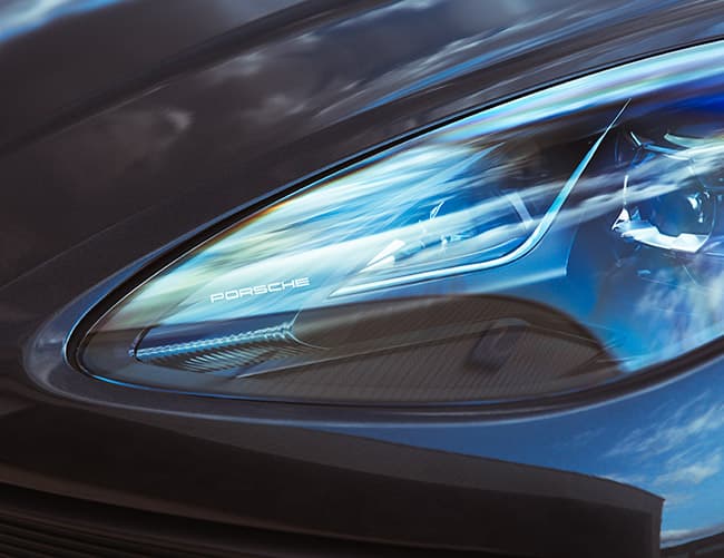 luxury automtive insurance coverage porsche headlight